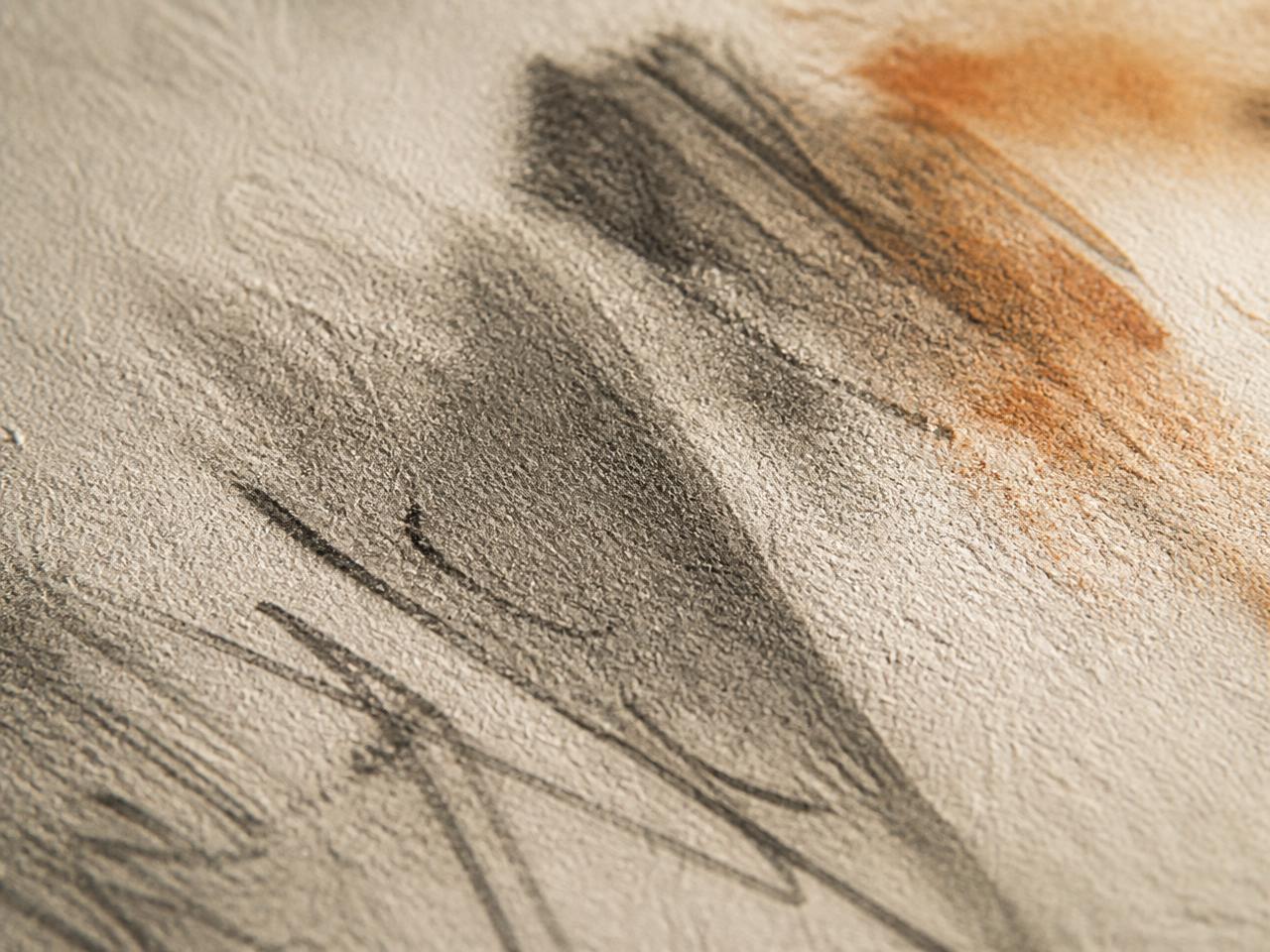 Textura del papel artístico Fine Art vista de cerca